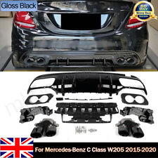 C43 AMG Rear Diffuser Black