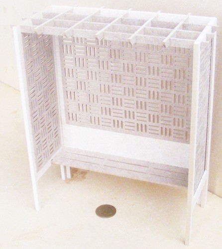 Dolls house wooden - arbour, with