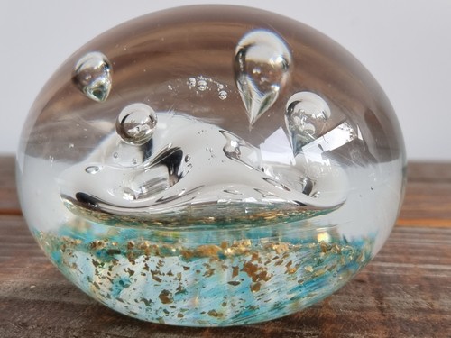 Vintage gold dust large glass - vintage,
