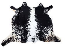 MAKE OFFER! New TRICOLOR Cow Hide Rug Authentic Cowhide Skin Hairon Leather Rug