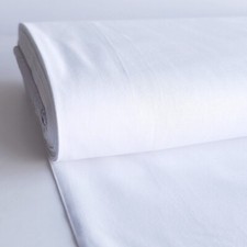 100% Cotton Fabric Plain Woven White - Craft 150cm wide 135gsm Many Lengths