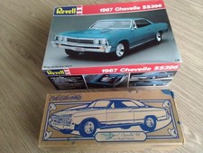 Revell 67 Chevelle SS396 1/25 Model Kit AND ERTL Chevelle Diecast Money Box