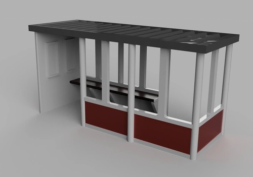 Scale steel panel bus - scale, 3-panel