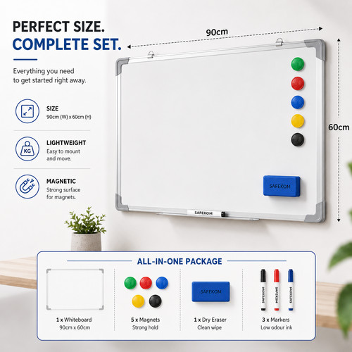 Magnetic whiteboard small - magnetic,