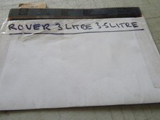 ROVER P5 3 LITRE, 3500 PARTS MICRO FICHE SLIDES SET OF 3