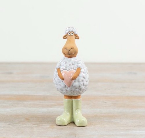 Sheep wellies ornament - sheep, in