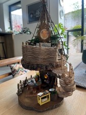 Handcrafted wooden highly