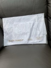 Egyptian White Cotton With Broderie Anglaise Trim  Queen Size Bedding Set  BNIB