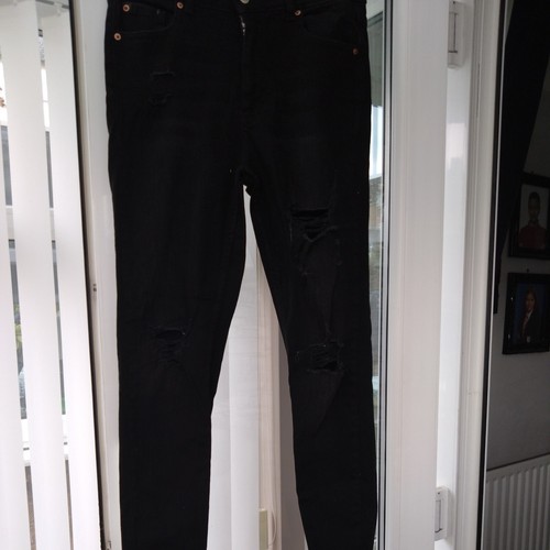 Black ripped jeans size - jeans, 10