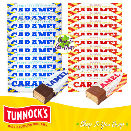 Tunnocks caramel wafers - caramel,