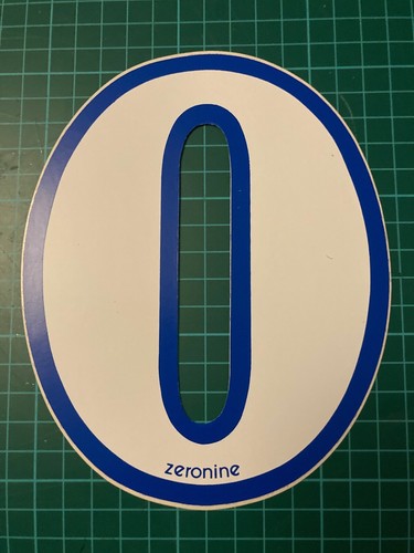 Zeronine fat number - 0, decal