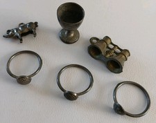 Vintage 1920,s Crackerjack Metal Prizes X 6