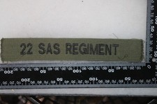 BRITISH 22ND SAS SPECIAL AIR SERVICE REGIMENT COMBAT JACKET NAME TAPE