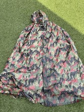 Swiss Army Alpenflage Camo Poncho - Grade 1 Used - Waterproof - One Size - B222