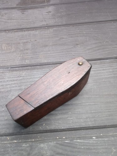 Wooden coffin shaped puzzle - wooden,