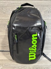 Wilson Super Tennis Tour Backpack - Charcoal /Green. Excellent Condition Unused?