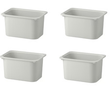 4x IKEA TROFAST Storage Box Kids Toy Bin Stackable Recycled Plastic 42x30x23cm