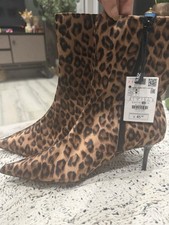 Leopard Ankle Boots Zara Size