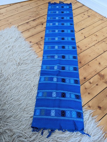 Handmade blue woven tribal - woven,