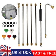 Gutter Cleaning Tools w/Nozzles Kit Pressure Washer Extension Wands Roof Cleaner