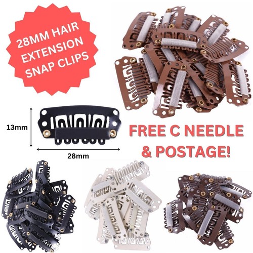 Hair extension snap clips - snap, for
