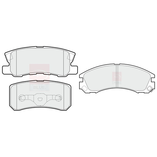 Apec front rear pads fits - front, &