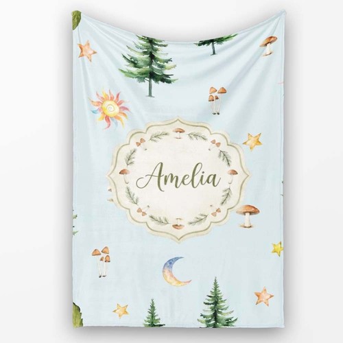 Soft fleece blanket - blanket, watercolor