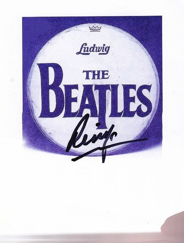Ringo starr signed photograph - starr-signed,