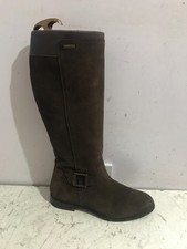 Dubarry size 7/ 41 genuine suede knee high womens brown boots shoes - PD