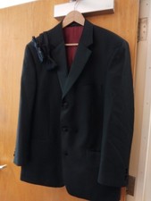 Scott Taylor Fine Tailoring Black Evening /dinner Suit  42S ,38R & 2 Bow Ties