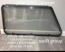 1999 Swift Touring Caravan Window Offside Side Replacement Used.