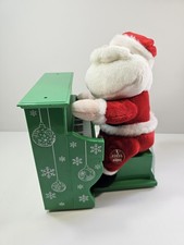 Santa green piano christmas - green,
