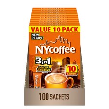 NY Coffee 3 in 1 Instant Sachets – White, Vanilla, Irish, Caramel – 100 Sachets