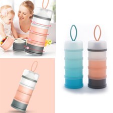 4 layer Milk Powder Dispenser for Baby Feeding Formula Storage Pot Container
