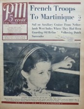 1940 WWII July 8 WAR REFUGEES VOLT X-RAY TUBE MEXICO RIOT FRANCE MARTINIQUE PM