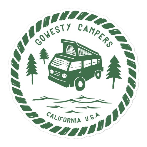 Gowesty campers woodcut westy - gowesty,