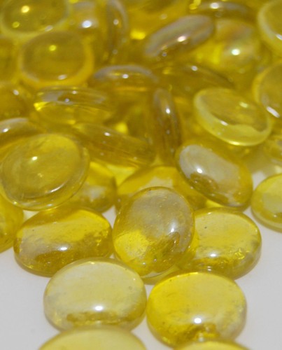 Round glass pebbles stones - round,