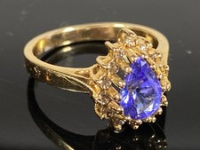 14K Gold Tanzanite & Diamond