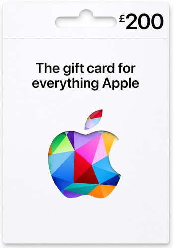 Apple gift card - card, £200uk