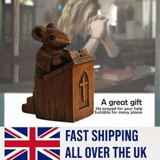 Church mouse vicar pulpit - vicar,