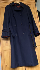 RARE VINTAGE WINDSMOOR BRITISH AIRWAYS CABIN CREW WOOL COAT, RED LINING, SIZE 12