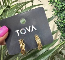 NWT TOVA Peyton Hoop Earrings