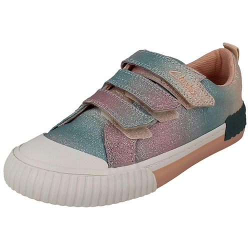 Clarks girls glittery doodle - glittery,
