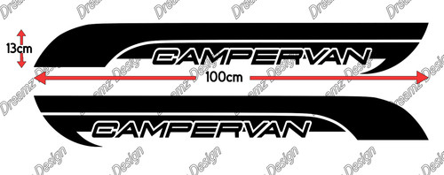Campervan decals stickers - 2, x