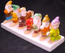 Snow White & the Seven Dwarves English Toast Holder Disney Vintage