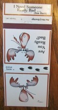 MOOSE ANIMAL MATCHBOOK COVER