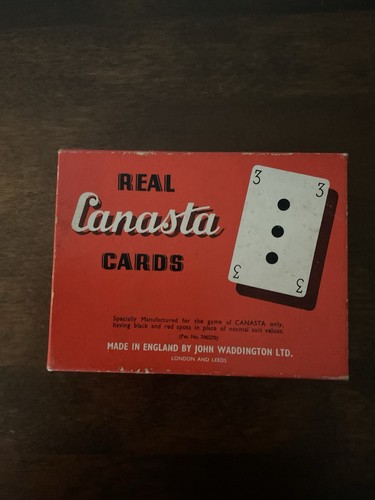 Vintage real canasta playing - real,