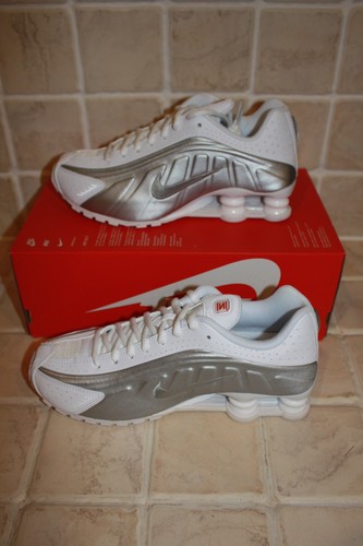Nike shox white metallic - r4, white/metallic