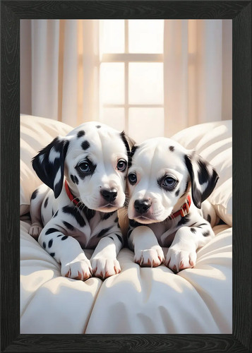 Dalmatian puppies poster - dalmatian,
