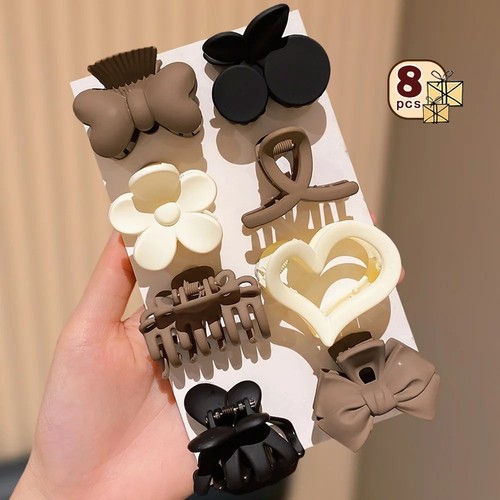 8pcs girls hair - 8pcs, clips